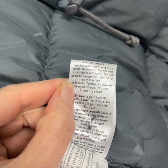 Community Aritzia down filled Parka removable hoodie vest Sz L - Picture 11 of 14